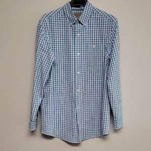 Duluth Trading Co Blue Plaid Men's Shirt